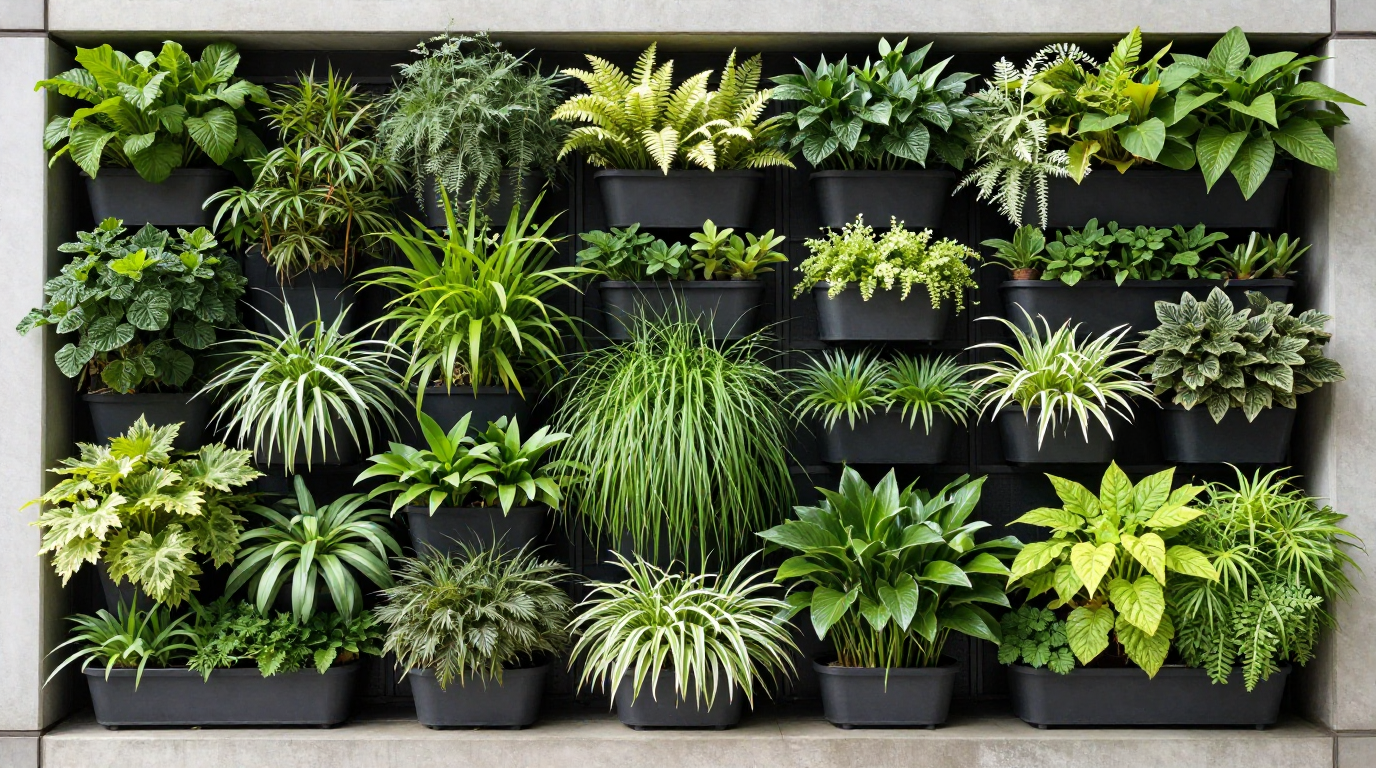 desain taman vertikal untuk mendukung konsep ramah lingkungan