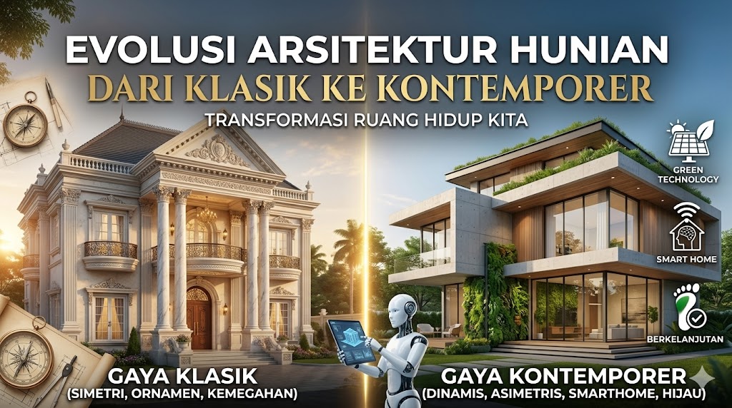 Evolusi Arsitektur Hunian: Dari Gaya Klasik ke Kontemporer