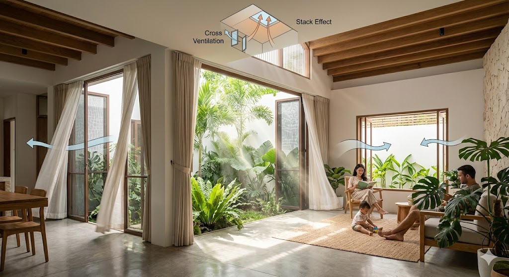 pentingnya sirkulasi udara dalam arsitektur hunian sehat