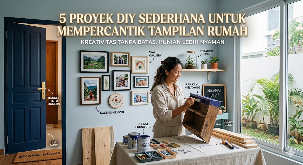 5 proyek DIY sederhana untuk mempercantik tampilan rumah