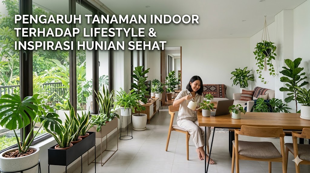 pengaruh tanaman indoor terhadap lifestyle & inspirasi hunian sehat
